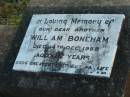 William BONEHAM, brother,
died 14 Dec 1959 aged 72 years;
Toogoolawah Cemetery, Esk shire