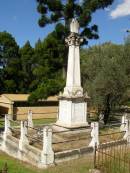 John PERTIE (senr)
b: 16 Jan 1822
d: 9 Dec 1892
aged 71
Also his wife
Jane K PETRIE
d: 16 Dec 1896
aged 71
and their son
George (PETRIE)
d: 14 Oct 1949
aged 80
---
George Barney PETRIE
d: 21 Jun 1878
aged 39
(youngest son of the late Andrew PETRIE)
Clarice Isabel COUTS
b: 31 Mar 1886
d: 18 Aug 1887
(second daughter of James Ross and Isabella Coutts)
John Petrie COUTTS
d: 21 Jun 1955
his brother
Donald COUTTS
d: 30 Jun 1956
James Ross COUTTS
d: 17 Mar 1959
----
Jean Petrie COUTTS
d: 8 Aug 1966
aged 81
----
Andrew Donald PETRIE
Ellen (Nell) PETRIE (ne REID)
----
John PETRIE
d: 20 Mar 1887
aged 29
(second son of John and Jane K PETRIE)
Agnes BAYNES(nee PETRIE)
d: 27 Aug 1887
aged 22
their fourth daughter
(wife of George BAYNES)
James PETRIE
d: 16 Jul 1905
aged 44
third son
(husband of Annie PETRIE)
children of above James and Annie PETRIE
Agnes Florence PETRIE
d: 25 Nov 1914 aged 28
James Bertram PETRIE
d: 29 Jul 1914 aged 27
Myfanwy Ann PETRIE
d: 17 Dec 1895, aged 14 months
----
Andrew PETRIE
d: 21 Jun 1896, aged 71
James Ross COUTTS
d: 19 Jul 1911, aged 61
(husband of Isabella Coutts)
Amelia COUTTS
d: 22 Jan 1900, aged 5
(their fifth daughter)
Hilda Ross COUTTS
d: 13 Sep-1920, aged 31
(their third daughter)
Isabella COUTTS
d: 17 Mar 1932
Brisbane General Cemetery (Toowong)