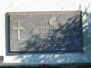 E.V.T. BLEAKLEY,
husband of Lorna,
16 April 1996 age 74;
Woodford Cemetery, Caboolture