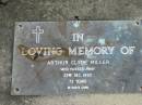 Arthur Clyde MILLER,
died 22 Dec 1990, 72 years;
Woodford Cemetery, Caboolture