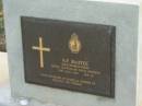 A.F. MCATEE,
died 31 July 1996 aged 78,
husband of Isabella, father of Michael & Patrick;
Woodford Cemetery, Caboolture