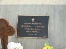 Catherine J. SCHOECK,
died 17-3-1954 aged 10 months;
Woodford Cemetery, Caboolture