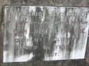John Joseph MCCABE, husband father,
died 31 July 1957 aged 65 years;
Woodford Cemetery, Caboolture