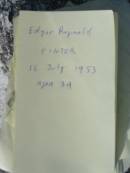 Edgar Reginald FINTER,
husband father son,
died 16 July 1953 aged 34 years;
Woodford Cemetery, Caboolture