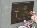 A. HUME,
died 27 May 1985 aged 67 years;
Woodford Cemetery, Caboolture