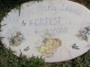 Antonya Marie Louise FORREST
4 May 2000
Woodhill cemetery (Veresdale), Beaudesert shire
