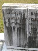 Norman Kruger
d: 22 Jul 1925, aged 15
Frances Kruger
d: 14 May 1930, aged 51
Otto Kruger
d: 12 May 1940, aged 72
Woodhill cemetery (Veresdale), Beaudesert shire