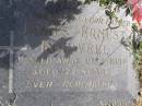 James Ernest Rodwell
d: 19 Jun 1981, aged 77
Woodhill cemetery (Veresdale), Beaudesert shire