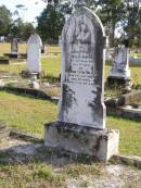 Bedelia Walker
24 Mar 1915, aged 76
William Tutin Walker
31 Jul 1920, aged 86
Woodhill cemetery (Veresdale), Beaudesert shire