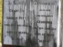 Charles George Pitt
17 Nov 1929, aged 69
(wife) Georgina (Pitt)
18 Jun 1931, aged 63
Woodhill cemetery (Veresdale), Beaudesert shire