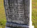 Anne Sloper
27 Mar 1911, aged 75
Alfred Grey Sloper
20 Jul 1886, aged 48
Woodhill cemetery (Veresdale), Beaudesert shire