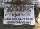 William John Thompson
10 Sep 1975, aged 84
Woodhill cemetery (Veresdale), Beaudesert shire