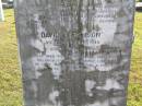 Jane (Ferguson)
(wife of David Ferguson)
10 Mar 1912, aged 81
David Ferguson
6 Sep 1914, aged 88
Woodhill cemetery (Veresdale), Beaudesert shire