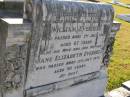 William Everdell
2 Jul 1960, aged 87
Jane Elizabeth Everdell
13 Jul 1970, aged 95
Woodhill cemetery (Veresdale), Beaudesert shire