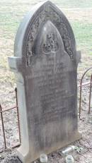 Isabella (CALDICOTT)
d: 6 Jan 1901 aged 44
wife of Thomas W CALDICOTT
George Henry CALDICOTT
d: 27 Feb 1886 aged 5 years 2 months
James George CALDICOTT
d: 25 Aug 1901 aged 7 months 22 days
Yandilla All Saints Anglican Church with Cemetery