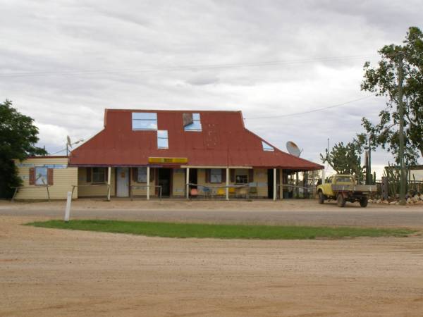 Painted pub, Hebel, Queensland  | (it just looks as if you can see through it)  | 