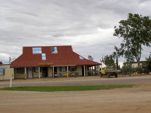Painted pub, Hebel, Queensland  | (it just looks as if you can see through it)  | 