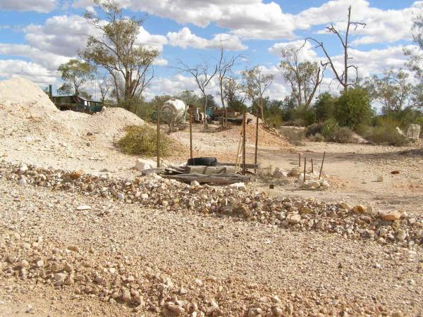 Out on the opal fields,  | Lightning Ridge,  | New South Wales  | 