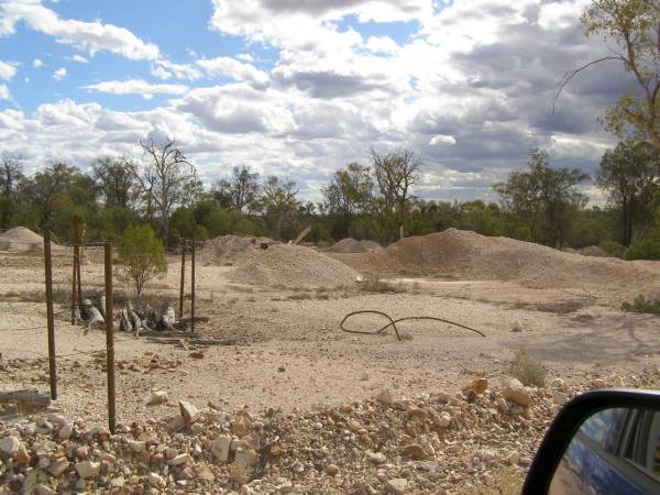 Out on the opal fields,  | Lightning Ridge,  | New South Wales  | 