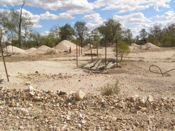Out on the opal fields,  | Lightning Ridge,  | New South Wales  | 