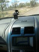 Crossing a river (according to the satnav!), Bourke, New South Wales 