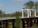 Old lifting bridge over the Darling River, North Bourke, New South Wales 