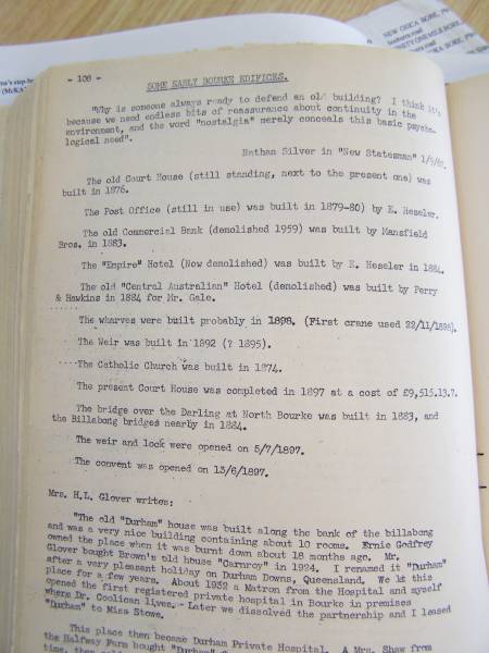 Gale family history,  | Bourke, NSW  | 