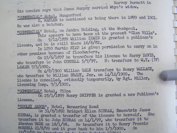 Gale family history,  | Bourke, NSW  | 