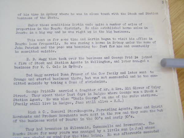 Gale family history,  | Bourke, NSW  | 