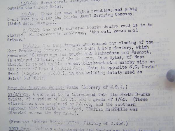 Gale family history,  | Bourke, NSW  | 