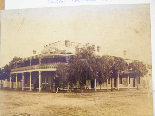 Central Australian Hotel,  | as built by William Gale in 1884,  | Bourke, New South Wales  | 