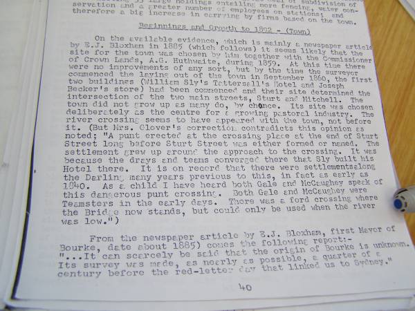 Gale family history,  | Bourke, New South Wales  | 