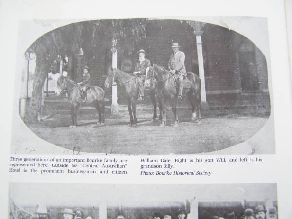 Gale family history,  | Bourke, New South Wales  | 
