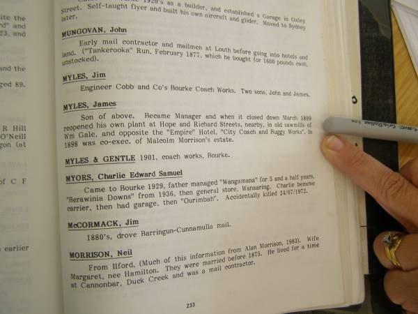 Gale family history,  | Bourke, New South Wales  | 