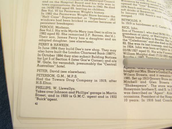 Gale family history,  | Bourke, New South Wales  | 