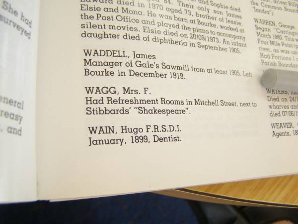 Gale family history,  | Bourke, New South Wales  | 