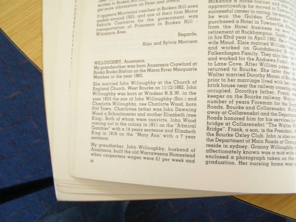 Gale family history,  | Bourke, New South Wales  | 