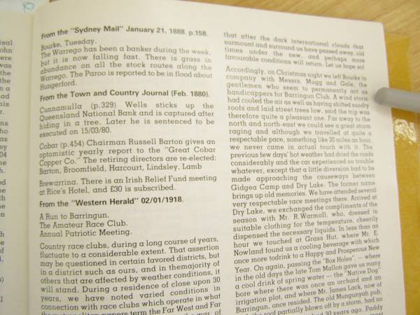 Gale family history,  | Bourke, New South Wales  | 