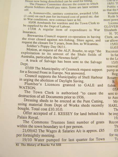 Gale family history,  | Bourke, New South Wales  | 