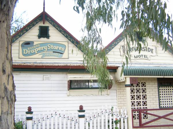 The historic Riverside Motel,  | formerly the Telegraph Hotel,  | Bourke, New South Wales  | 