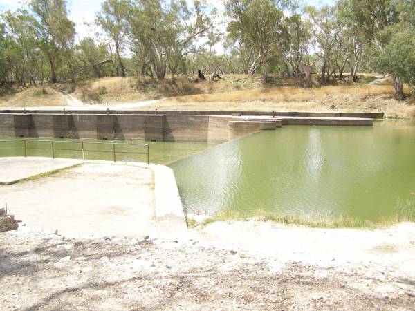 Lock and weir on the Darling River,  | Bourke, New South Wales  | 