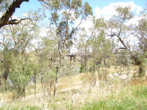 Old lifting bridge at North Bourke  | over Darling River,  | New South Wales  | 