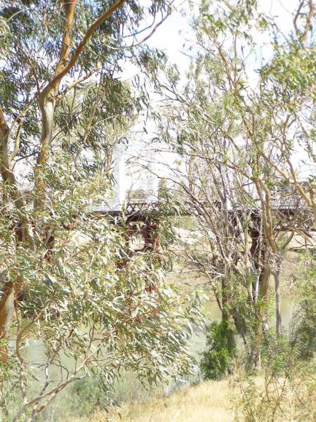 Old lifting bridge at North Bourke  | over Darling River,  | New South Wales  | 