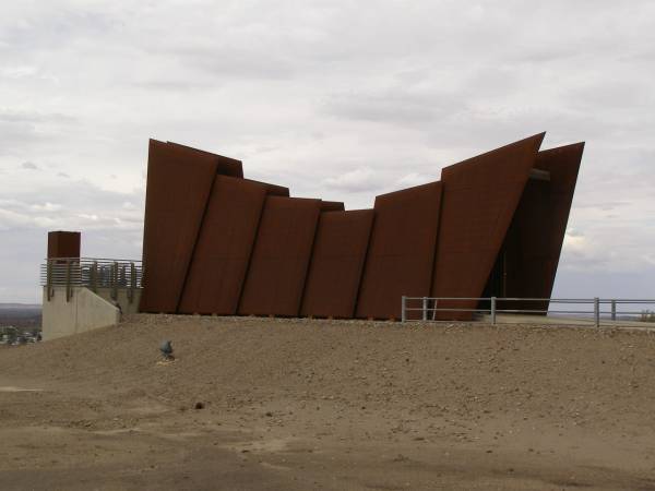 Miners Memorial on the slag heap,  | Broken Hill,  | New South Wales  | 
