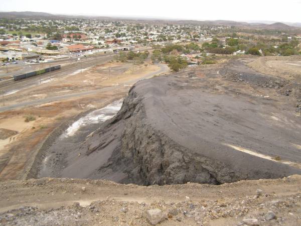 View of town  | from the Miners Memorial on the slag heap,  | Broken Hill,  | New South Wales  | 
