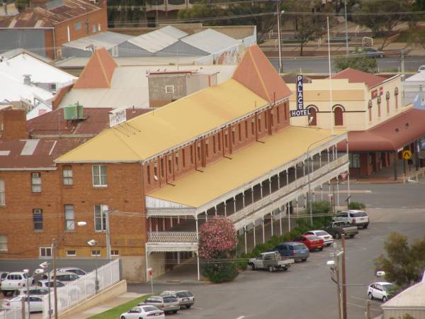 View of town  | from the Miners Memorial on the slag heap,  | Broken Hill,  | New South Wales  | 