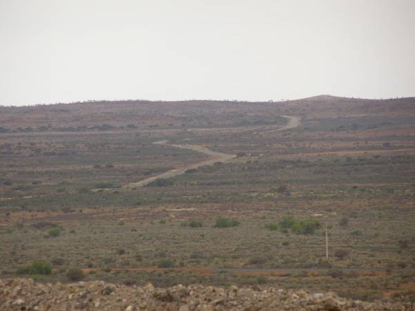 View of town  | from the Miners Memorial on the slag heap,  | Broken Hill,  | New South Wales  | 