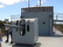The forward deck with gun, HMAS Whyalla, Whyalla, South Australia 