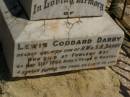 Lewis Goddard DARBY, (son of H.W. and S.B. DARBY, d: 21 May 1905, aged 3 years, 8 months) Fowlers Bay cemetery, South Australia 