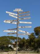 A long way from anywhere with decent coffee, Border Village and fruitfly check point, Nullarbor Plain, Eyre Highway, border of South Australia and Western Australia 